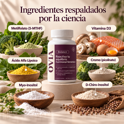 OVIA Balance — Equilibrio Hormonal Femenino y Apoyo Metabólico